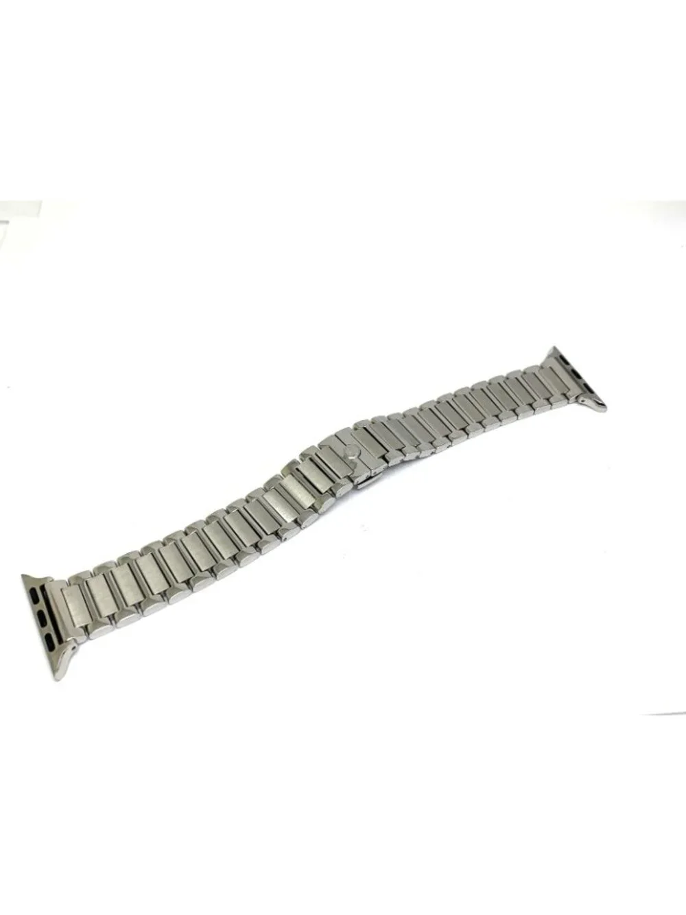 Tory Burch Apple Watch Band Case Size 38/40/41mm Silver Tone Steel TBS0125E
